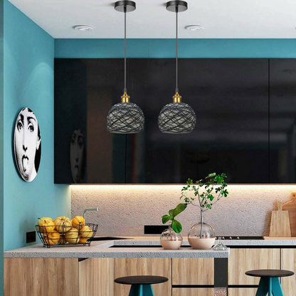 Vintage Industrial Retro Style Modern Rattan Ceiling Pendant Light Lampshade~3553