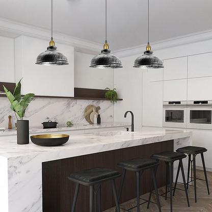 2 Pack Vintage Industrial Pendant Lights - Retro Loft Style~3569